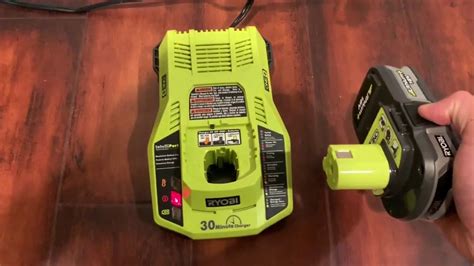 blinking red light on ryobi charger